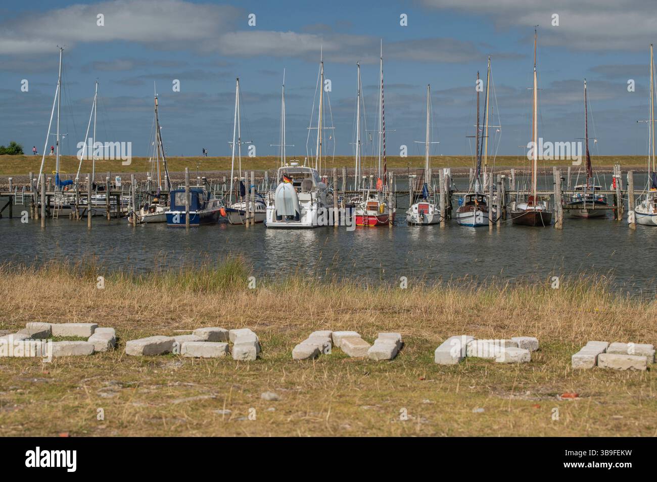Tidal Harbour al Rantum Basin Foto Stock