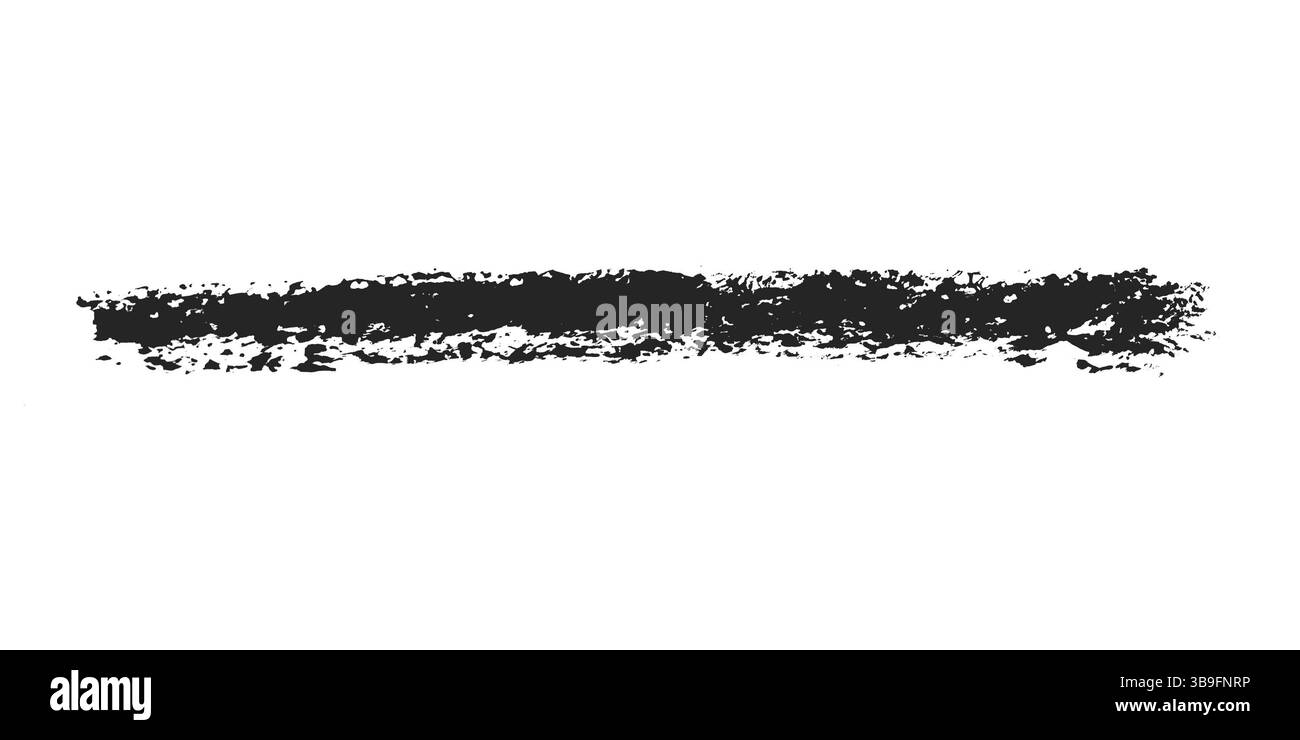 Strisce grunge di colore nero su sfondo bianco Foto Stock