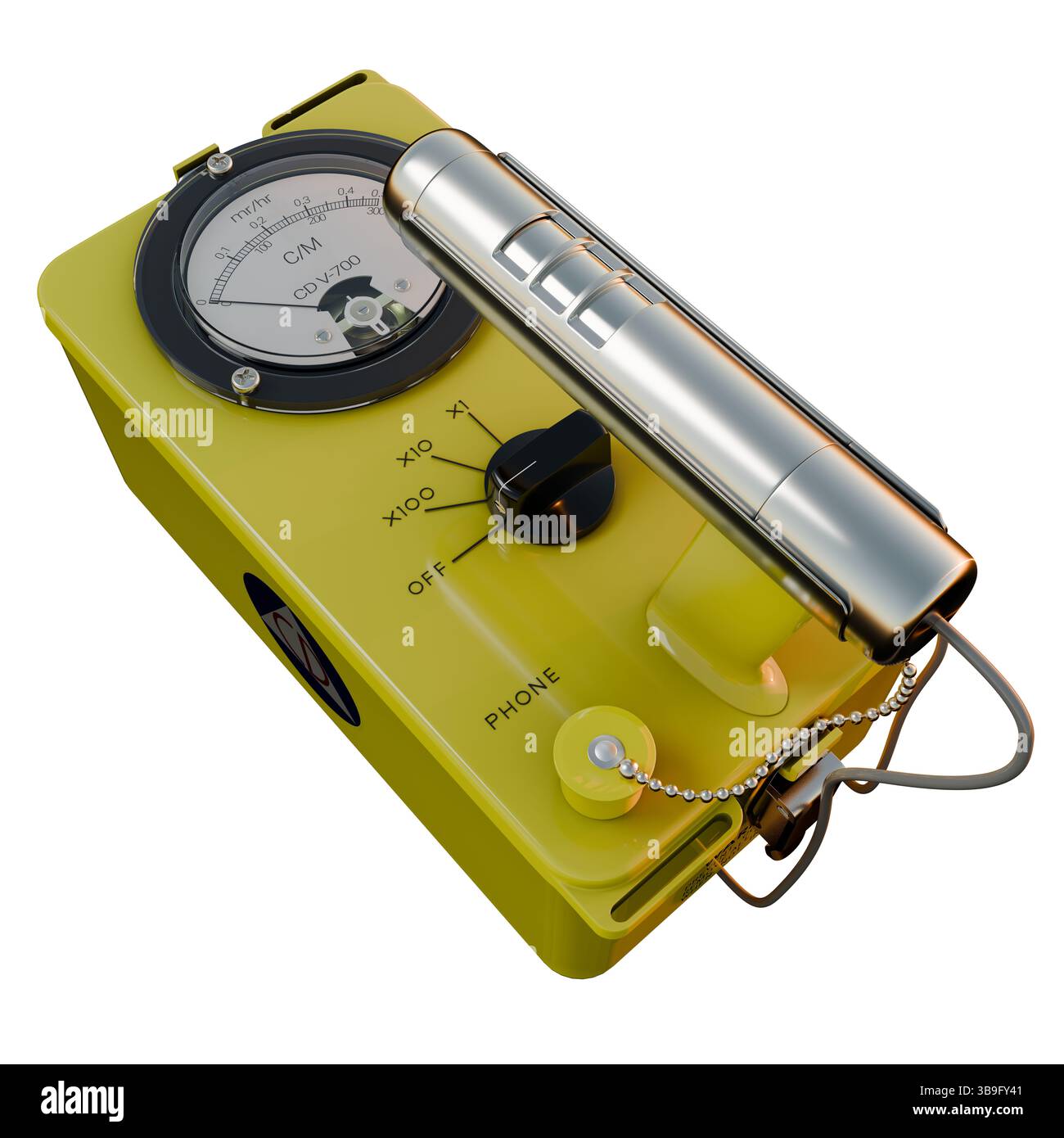 Iconico contatore Geiger dell'era Cold Ware CD V-700 Foto Stock