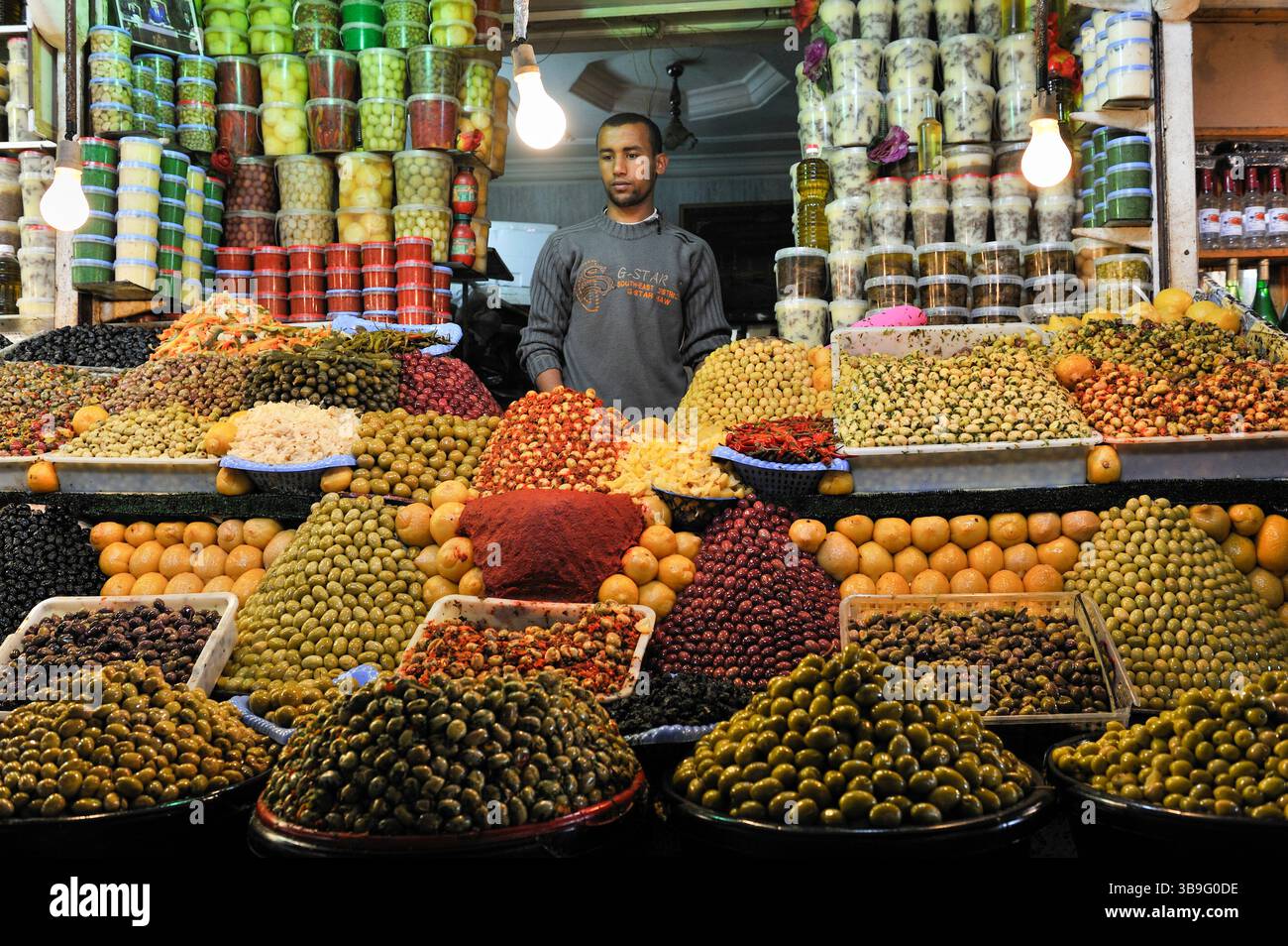 marche Lahdim, Meknes, Maroc, Afrique du Nord//mercato Lahdim, Meknes, Marocco, Nord Africa Foto Stock