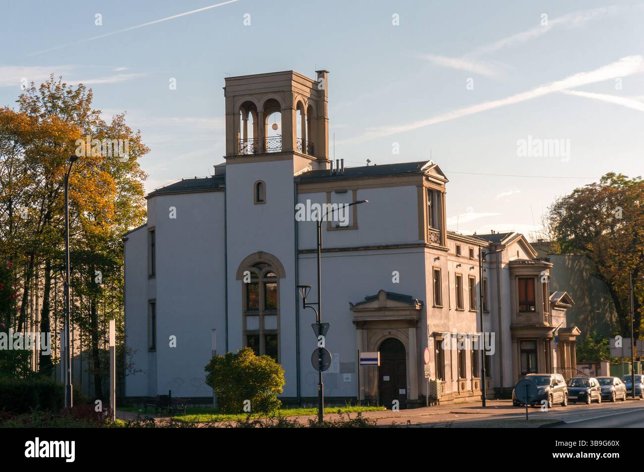 Willa Fitznera. Edificio storico, ex villa dell'industriale Wilhelm Fitzner. Siemianowice Śląskie, Polonia Foto Stock