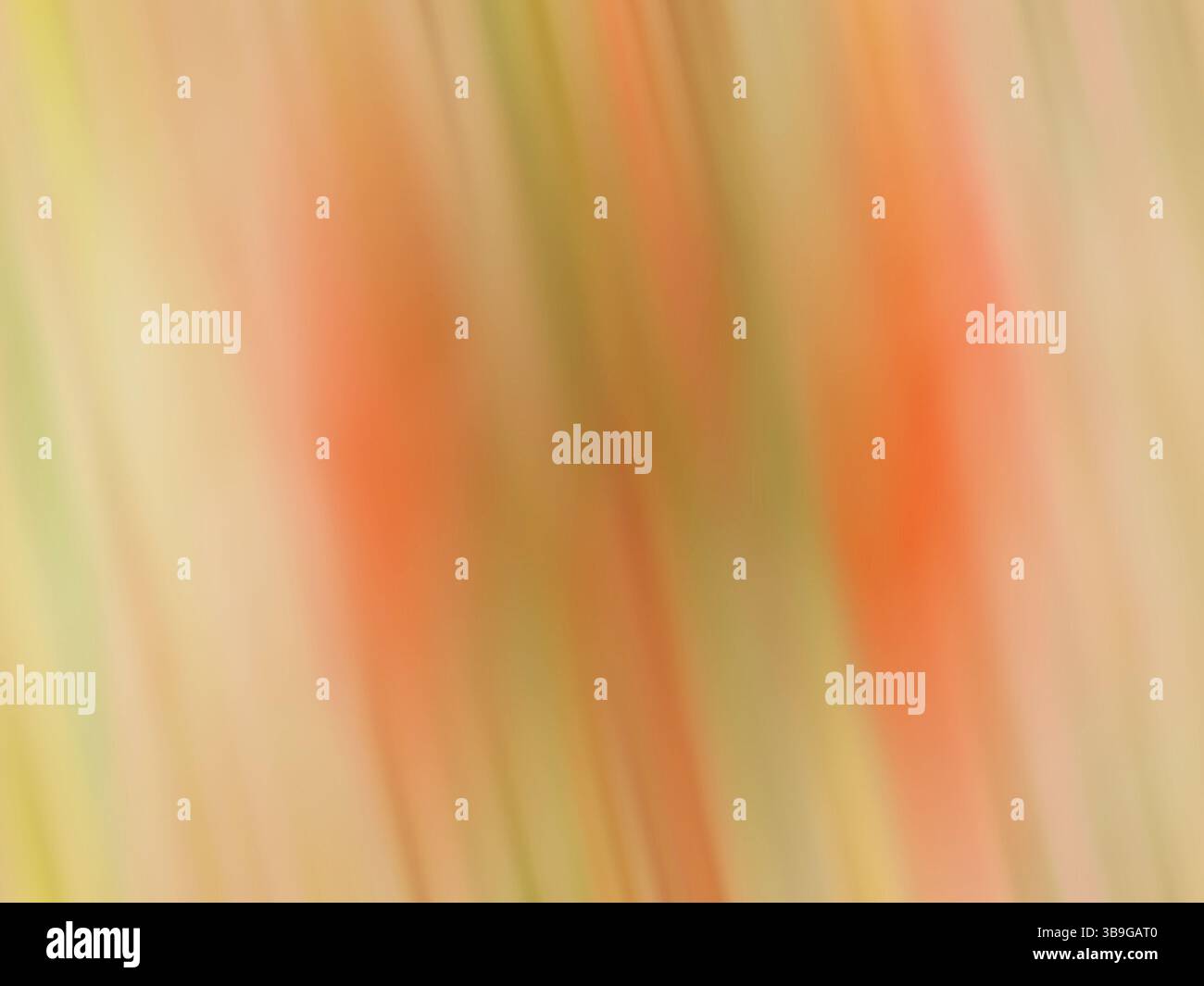 Questa immagine presenta uno sfondo astratto sfocato che ritrae strisce morbide di verde, arancione e rosso. Ideale per l'uso come sfondo visivamente rilassante f Foto Stock