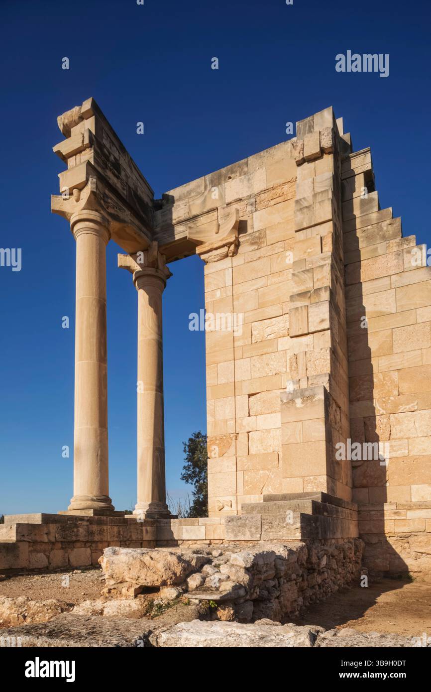 Cipro, Episkopi, Kourion, Santuario di Apollo Hylates, Tempio di Apollo Foto Stock