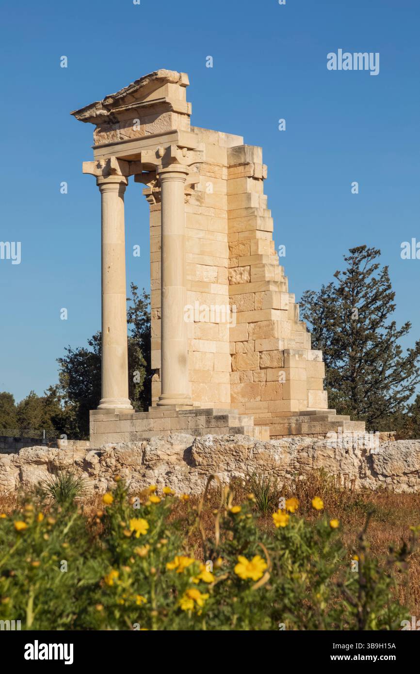 Cipro, Episkopi, Kourion, Santuario di Apollo Hylates, Tempio di Apollo Foto Stock