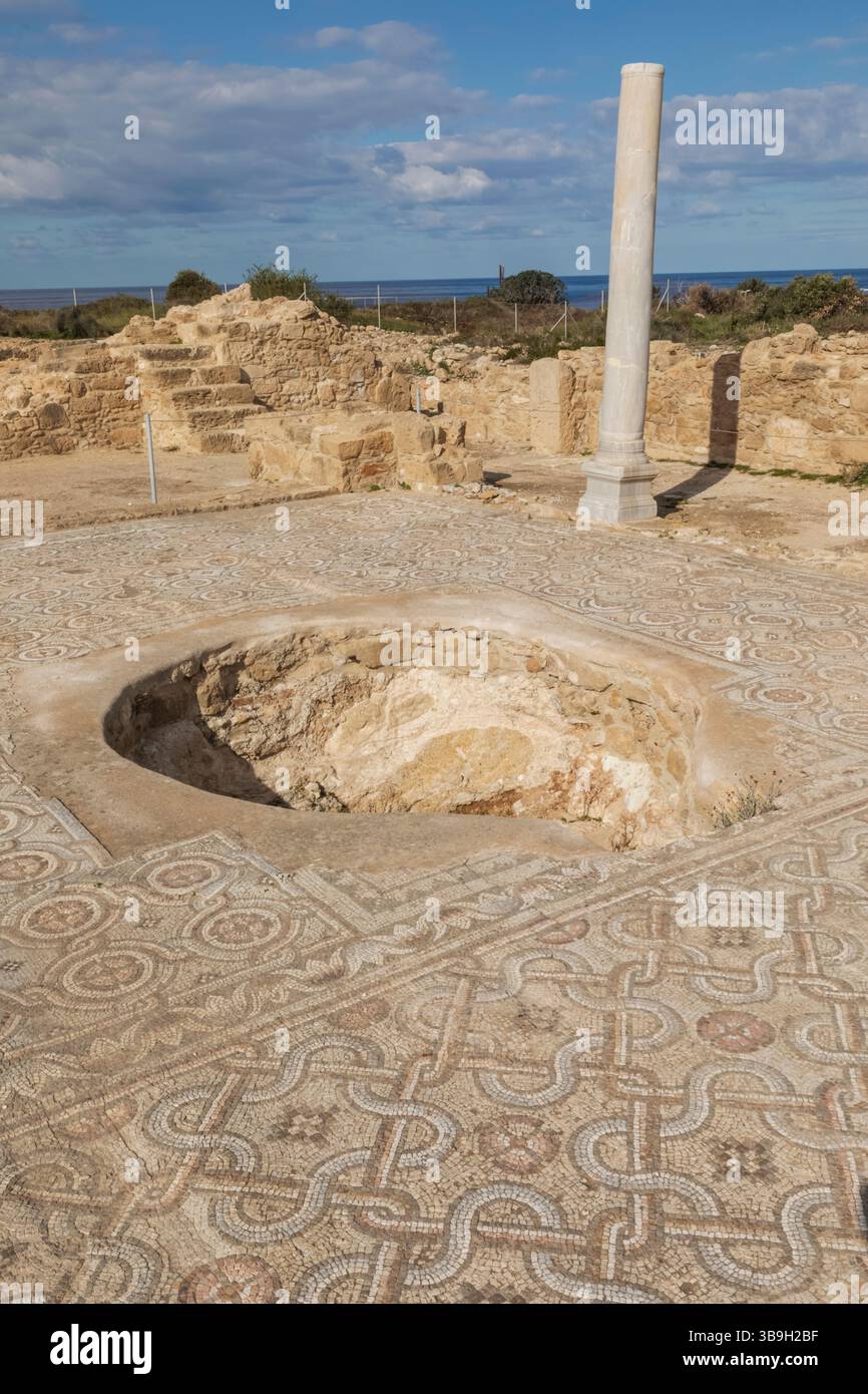 Cipro, Paphos, Pegeia, sito archeologico di Agios Georgios Foto Stock