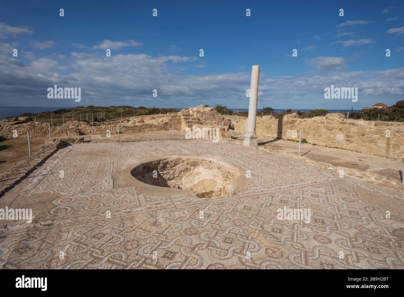Cipro, Paphos, Pegeia, sito archeologico di Agios Georgios Foto Stock