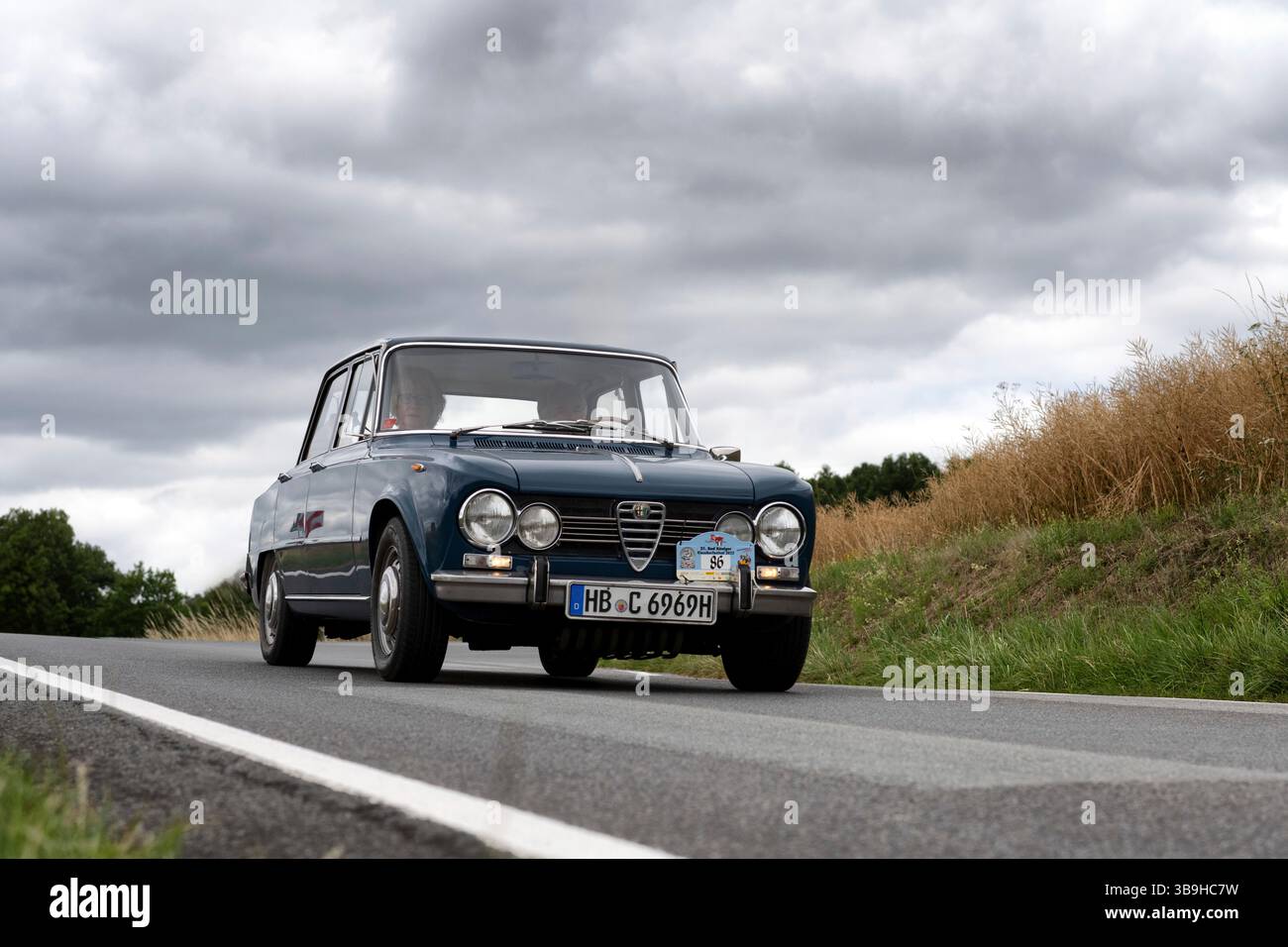 Bad König, Assia, Germania, Alfa Romeo Giulia Super, anno di costruzione 1969, cilindrata 1600 cc, 72 kW al festival delle auto d'epoca. Foto Stock