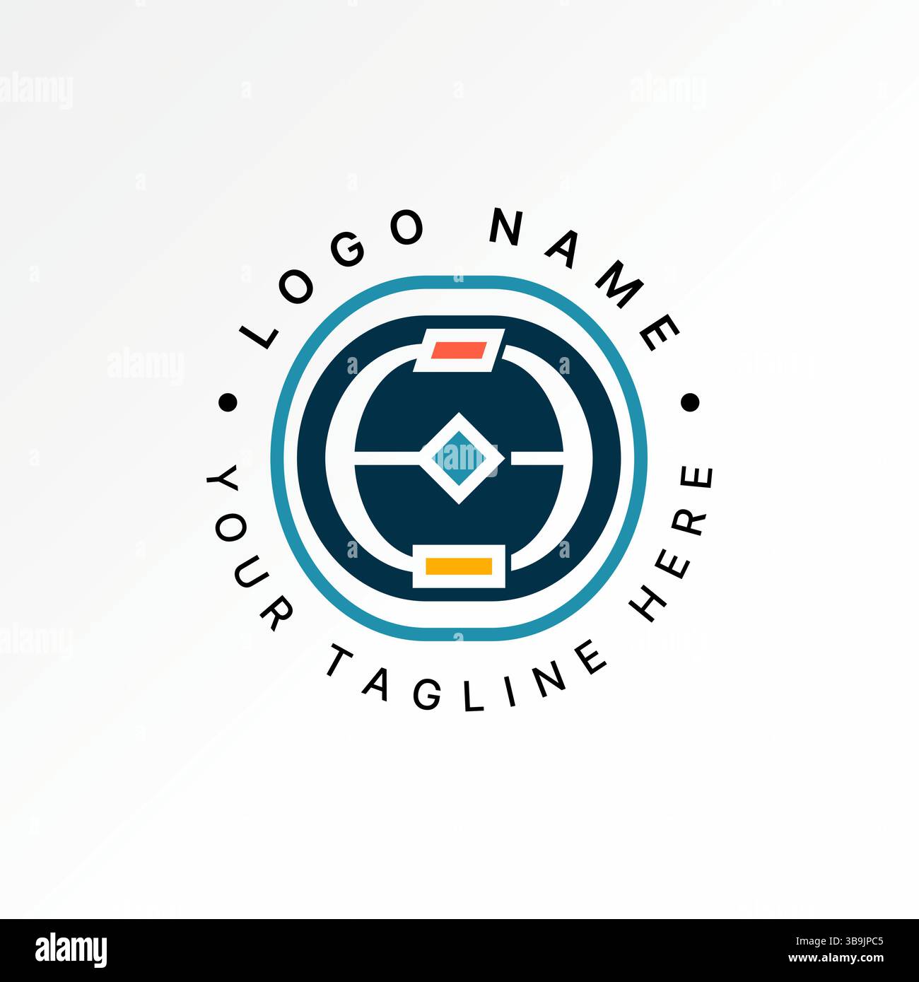 Design del logo concept grafico creativo immagine vettoriale premium top sell diagramma di flusso dei font e EE iniziale progetto di ricerca della direzione metodologica Illustrazione Vettoriale