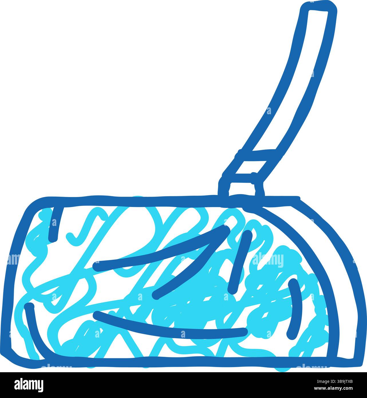 illustrazione doodle icona della frattura dell'imbracatura medica Illustrazione Vettoriale