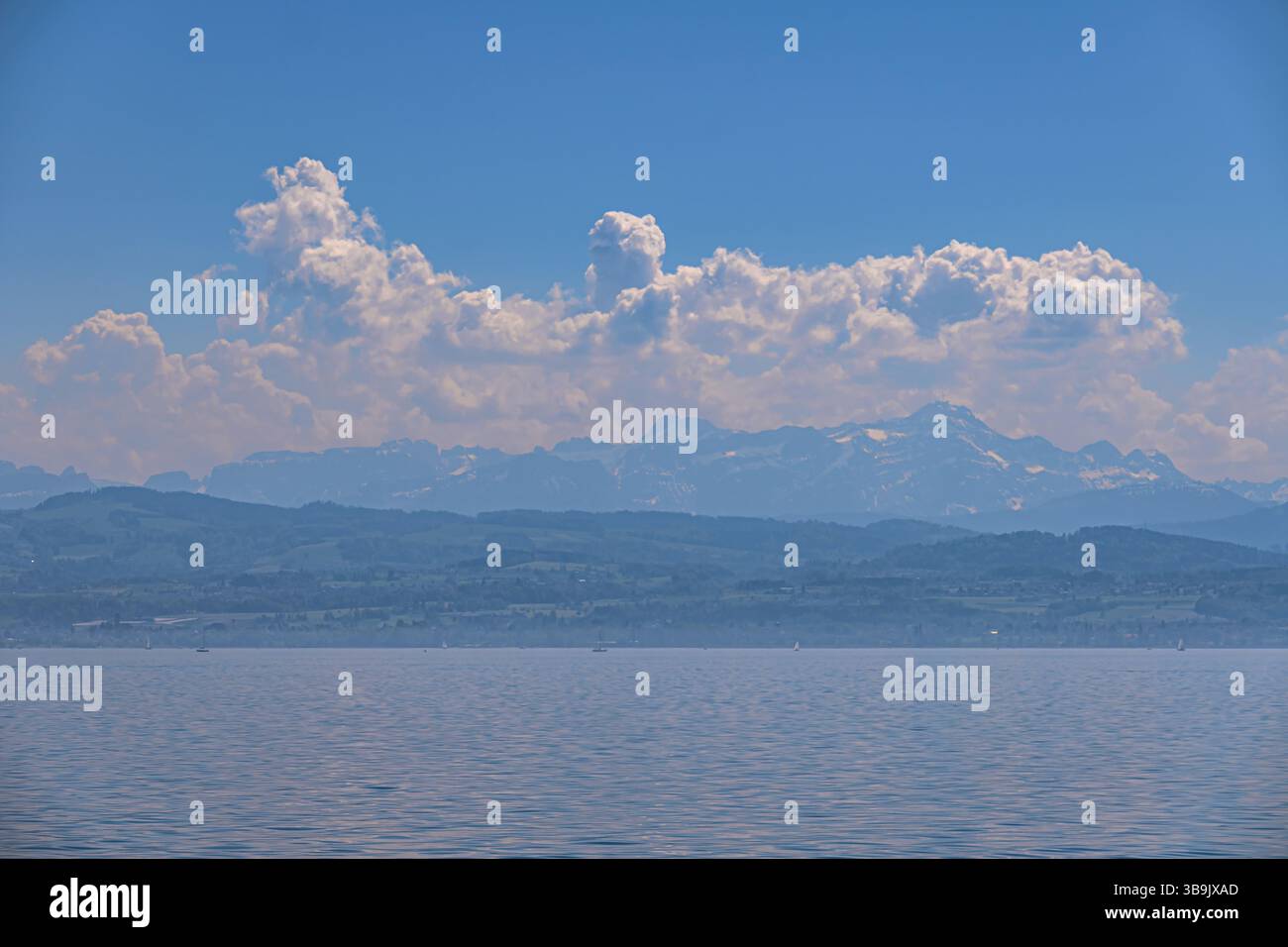 Svizzera : Una giornata di pace sul Lago di Costanza Foto Stock