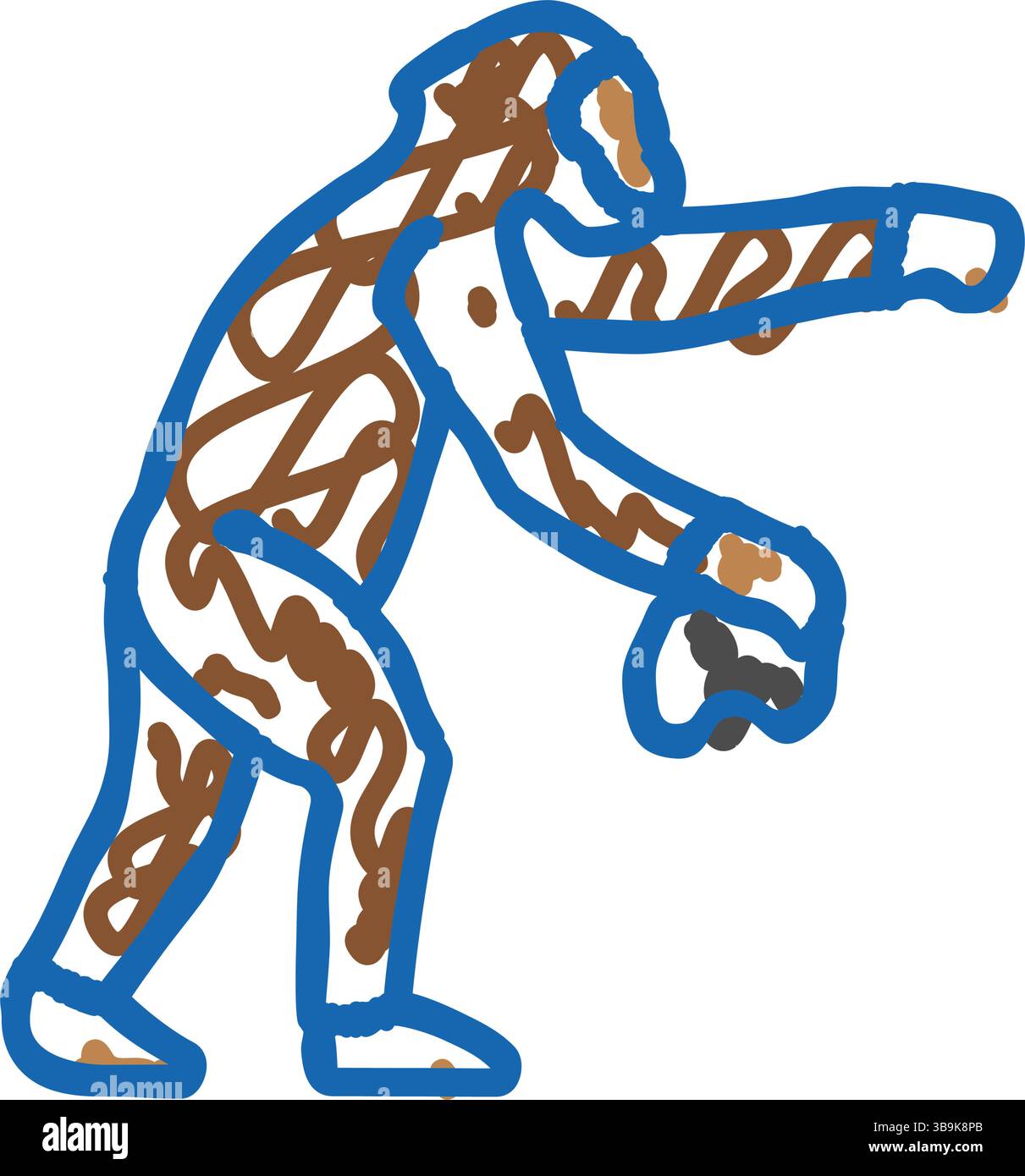 Australopithecus illustration Immagini Vettoriali Stock - Alamy