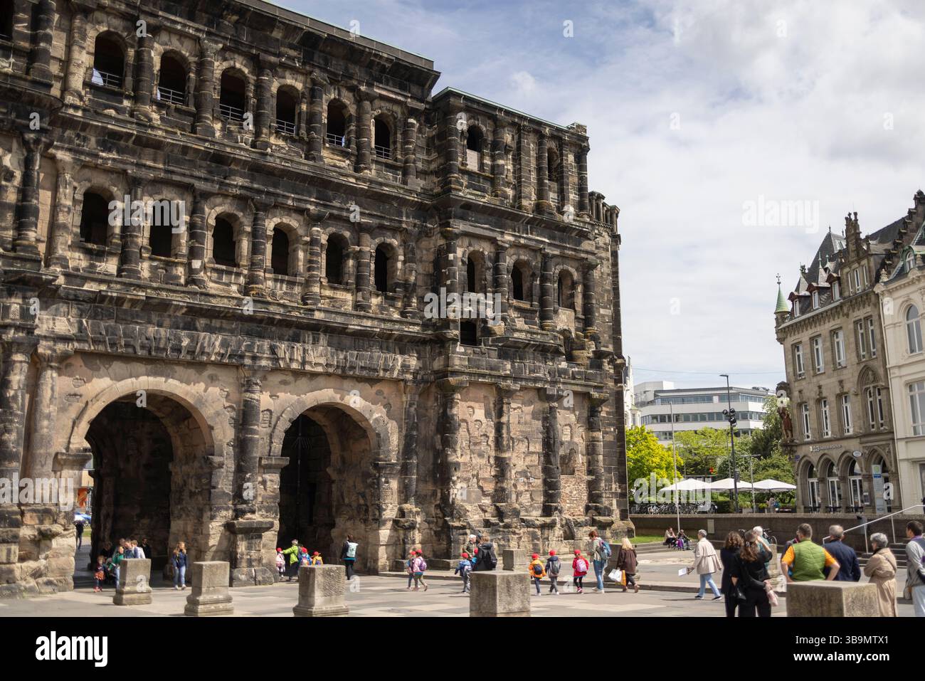 Roma porta Nigra, a Treviri, Germania, 7 maggio 2025. Foto Stock
