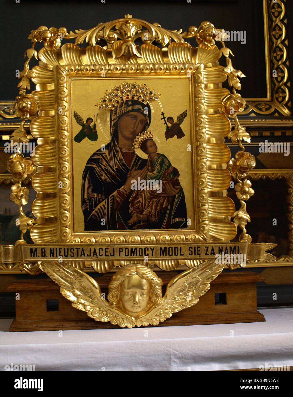 Icona della Vergine Maria Foto Stock