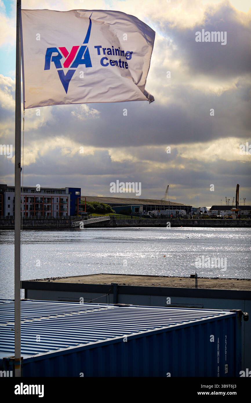Royal Yachting Association RYA Sailing Boating Training Centre flag 2025 Foto Stock
