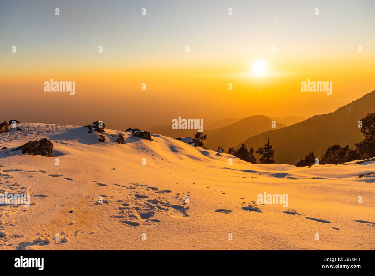 Varie vedute di Triund, Sharamshala Foto Stock