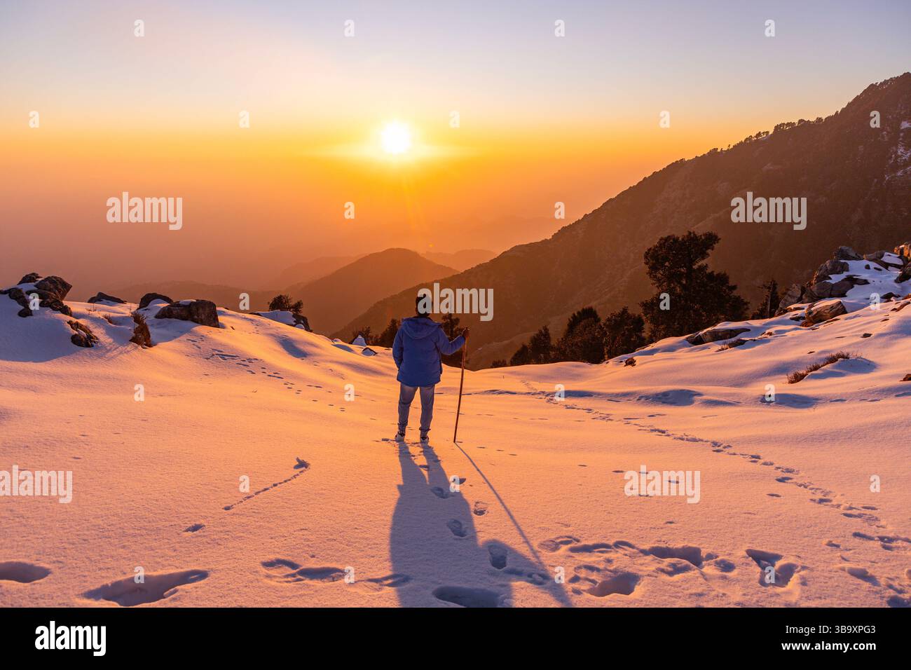 Varie vedute di Triund, Sharamshala Foto Stock