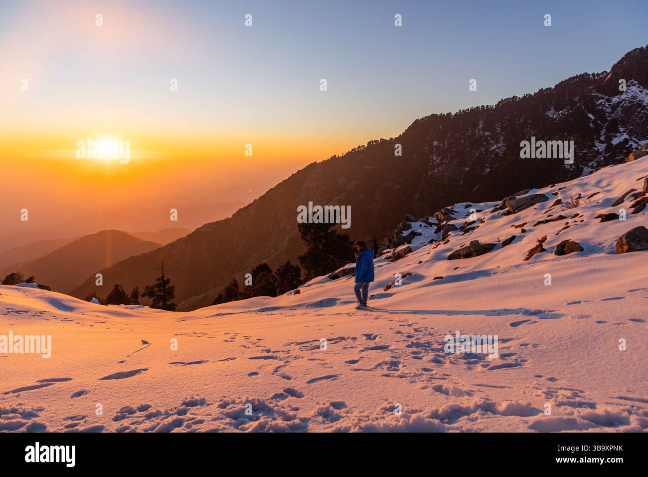 Varie vedute di Triund, Sharamshala Foto Stock