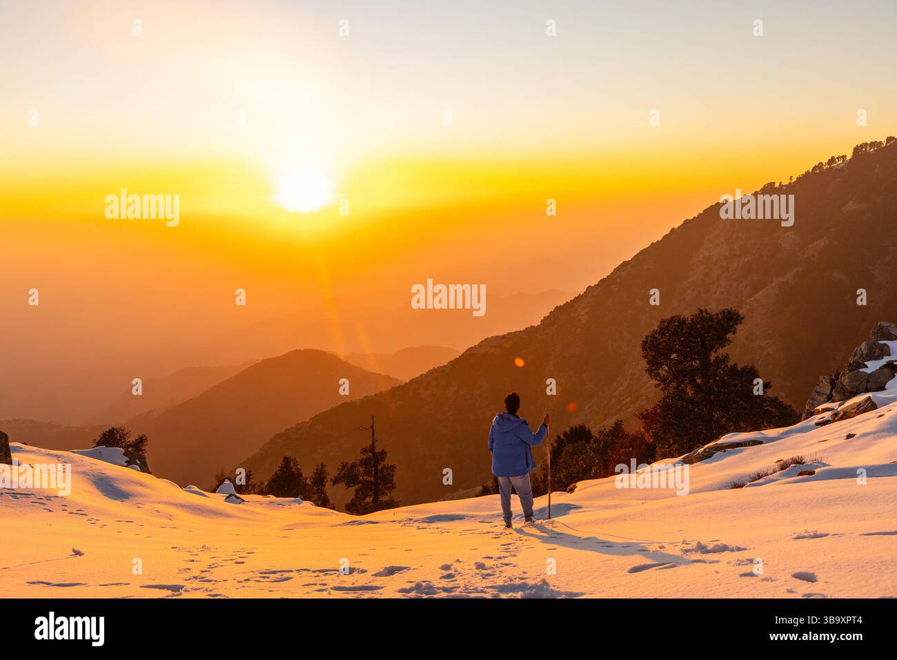 Varie vedute di Triund, Sharamshala Foto Stock