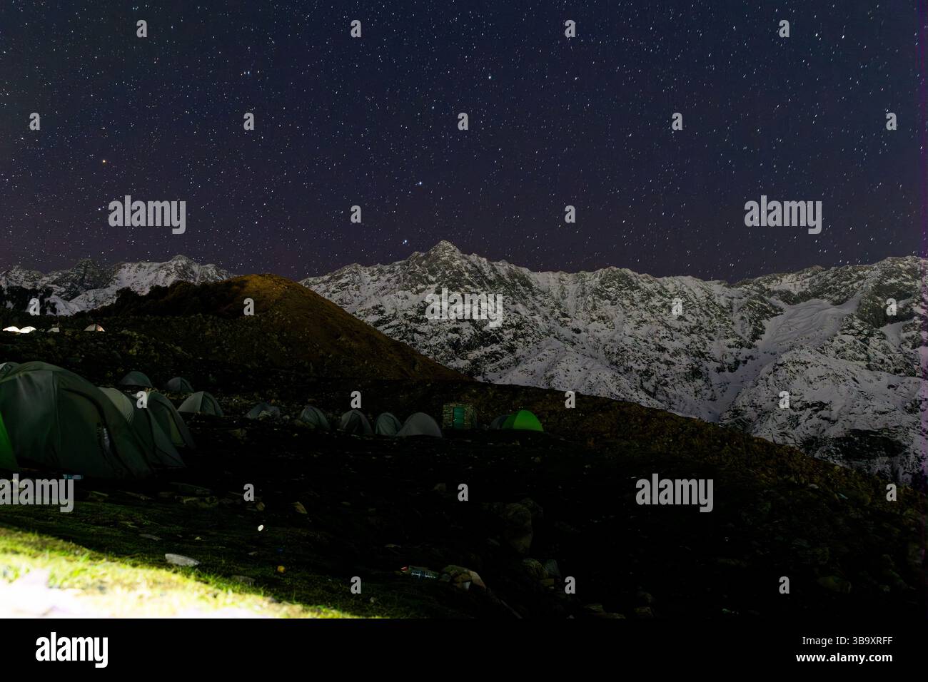 Varie vedute di Triund, Sharamshala Foto Stock