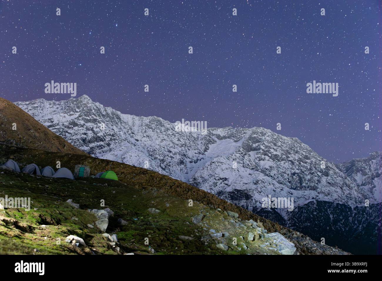 Varie vedute di Triund, Sharamshala Foto Stock