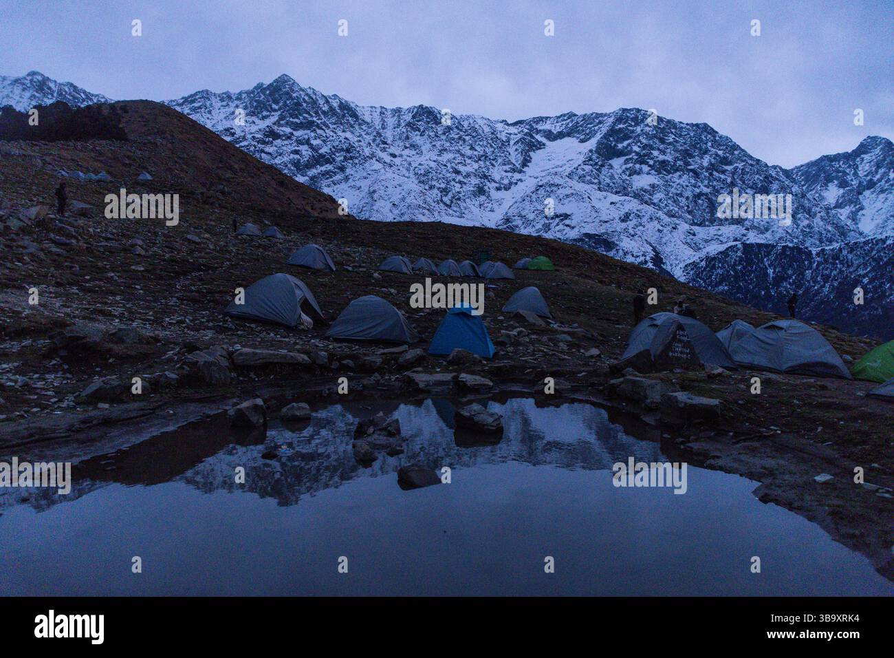Varie vedute di Triund, Sharamshala Foto Stock