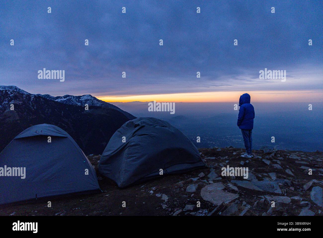 Varie vedute di Triund, Sharamshala Foto Stock