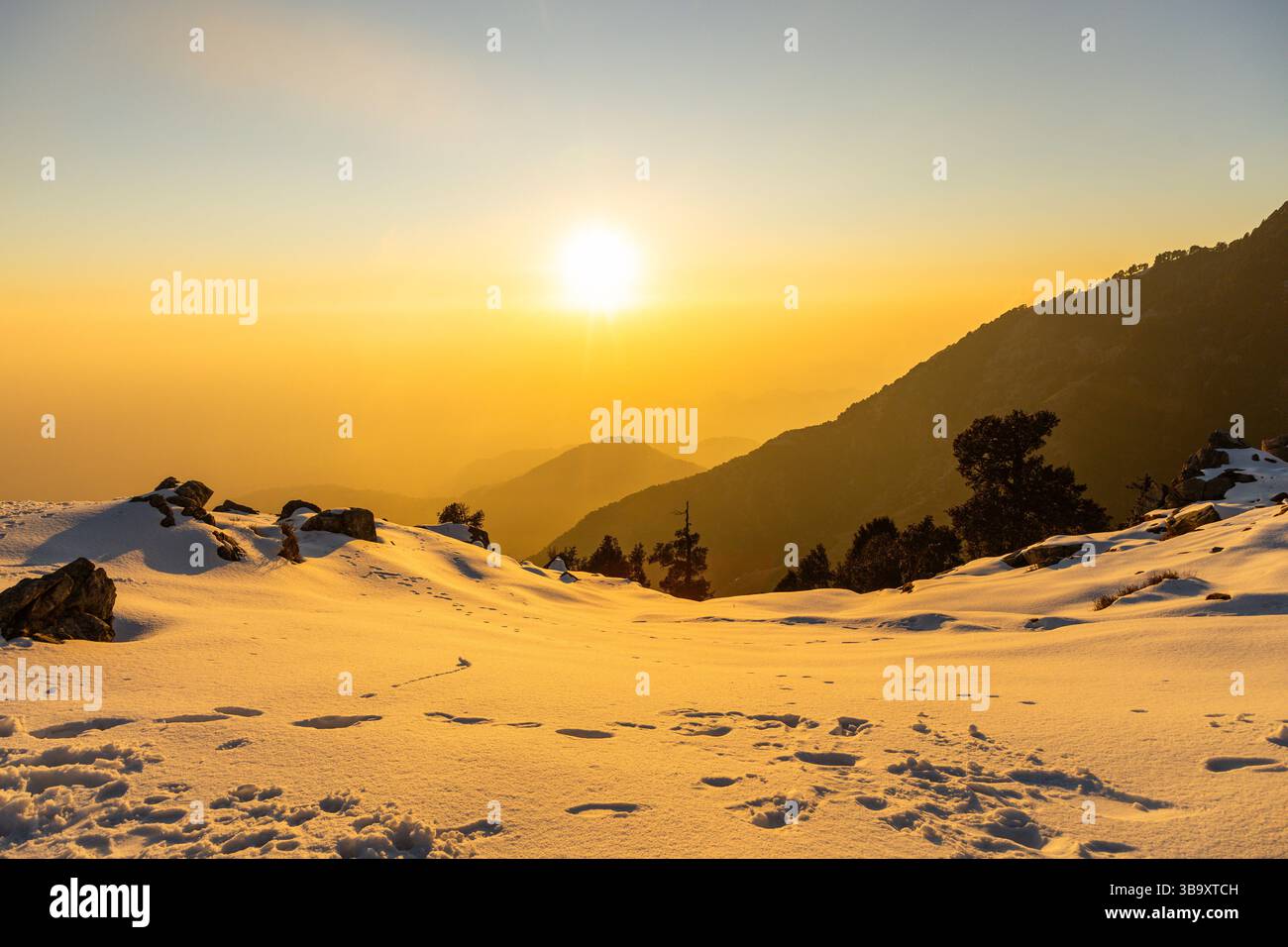 Varie vedute di Triund, Sharamshala Foto Stock