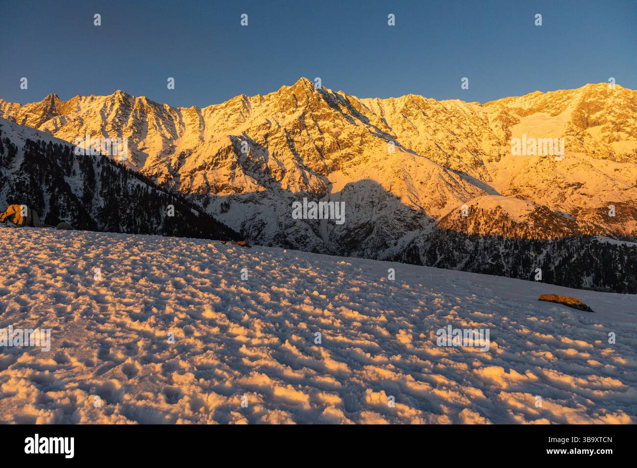 Varie vedute di Triund, Sharamshala Foto Stock