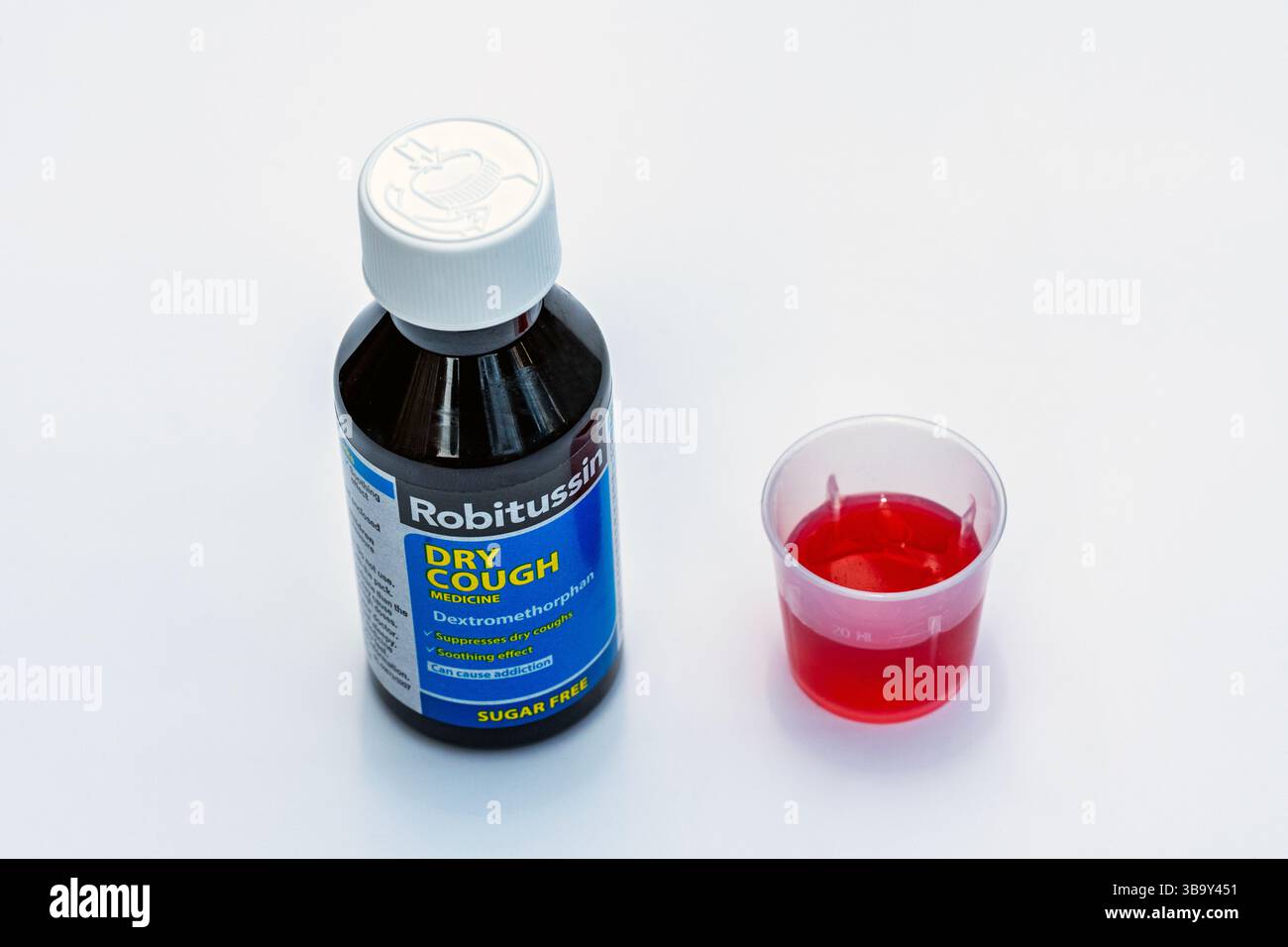 Medicina per la tosse secca della rosolissina Foto Stock