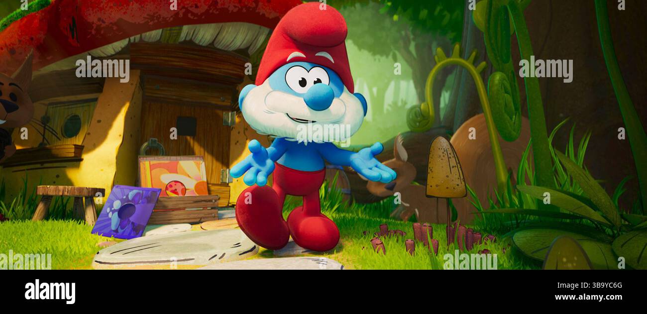 Puffi Papa Puffo Foto Stock