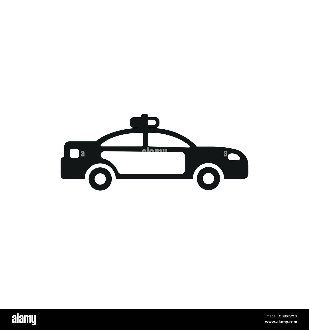 Icona dell'auto della polizia Illustrazione Vettoriale