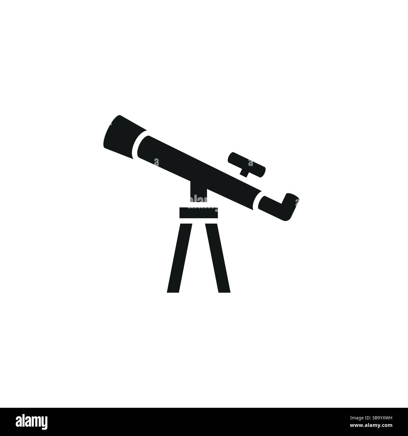 Icona del telescopio Illustrazione Vettoriale