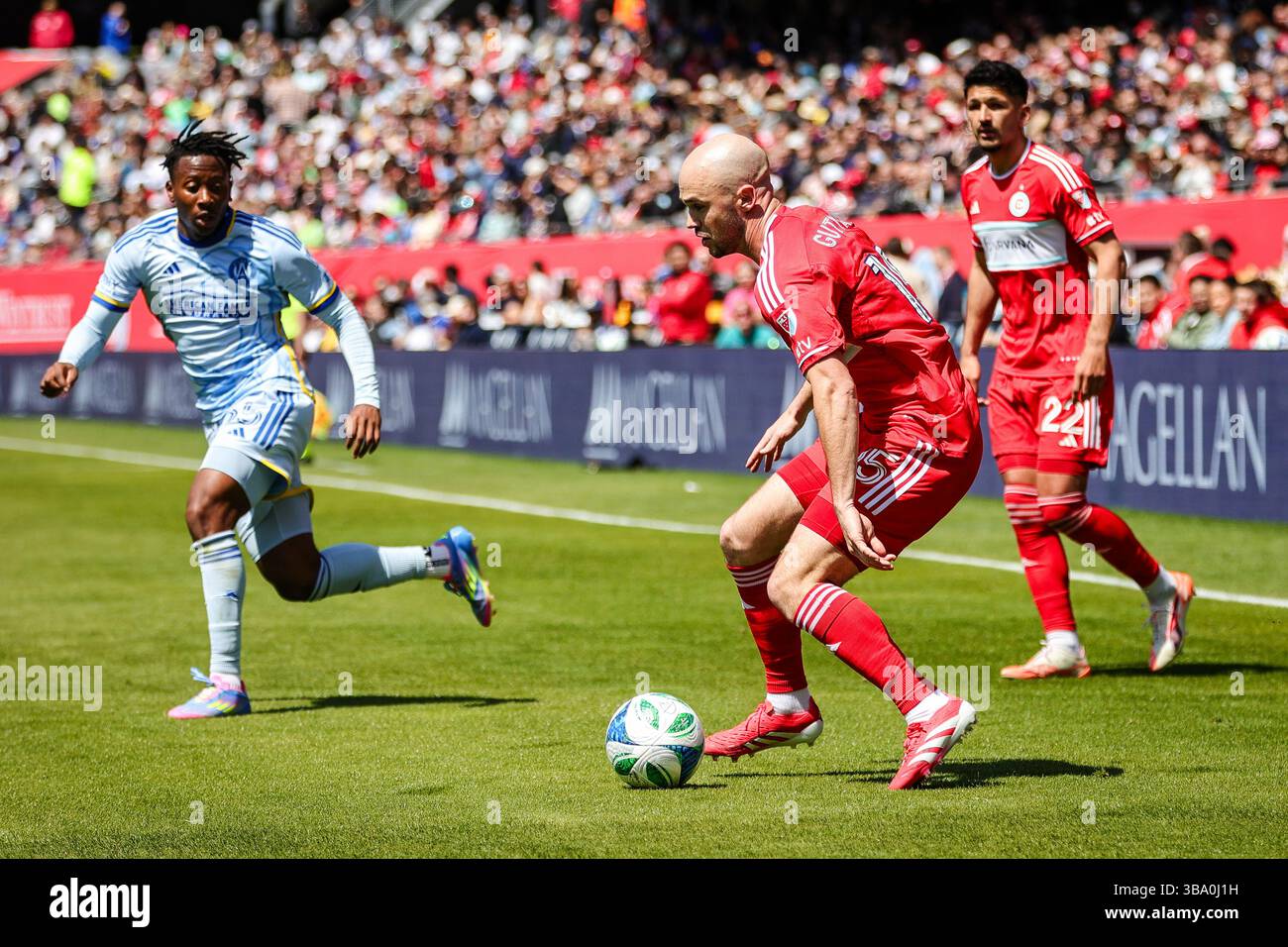 Chicago, il, USA, 10 maggio 2025. Major League Soccer (MLS) Chicago Fire FC vs. Atlanta United FC al Soldier Field. Foto Stock