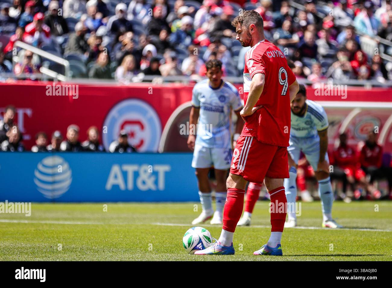 Chicago, il, USA, 10 maggio 2025. Major League Soccer (MLS) Chicago Fire FC vs. Atlanta United FC al Soldier Field. Foto Stock