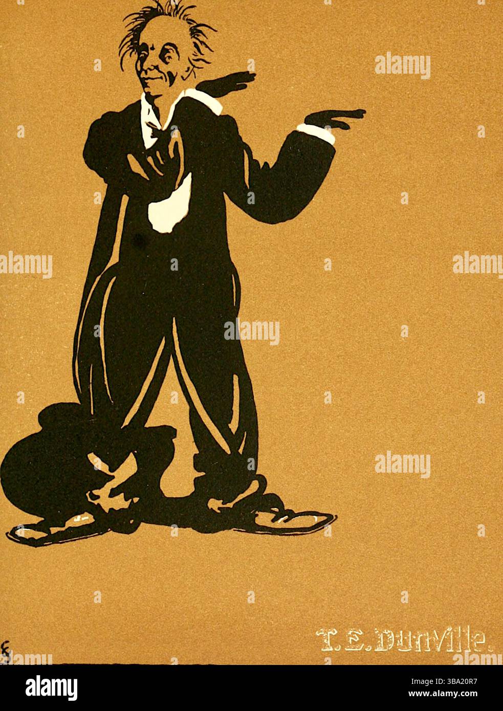 George Frederick Scotson-Clark - T. E. Dunville (comico della sala da musica inglese, descritto da Charlie Chaplin come "un eccellente uomo divertente") - 1899 Foto Stock