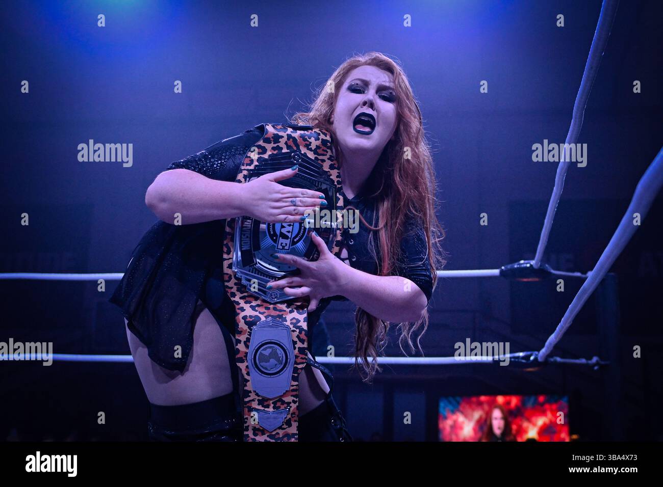 COLLEGNO, TORINO, ITALIA - 10 MAGGIO: American Wrestling - Purgatorio al PalaCollegno il 10 maggio 2025 Foto Stock