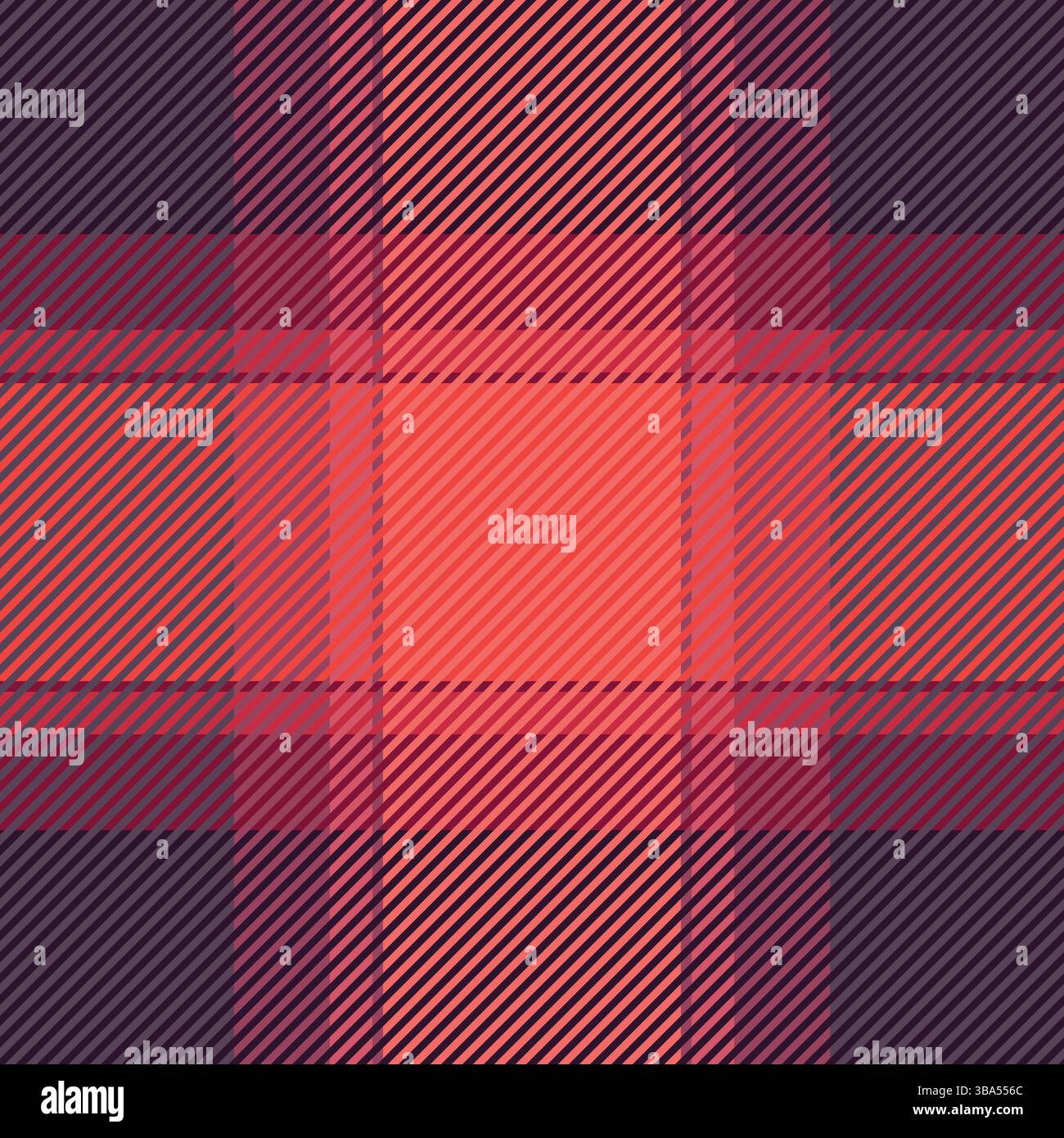 Vivace corallo e motivo a quadri Bordeaux intenso. Ideale per design tessile, moda o sfondi di siti Web. Questa texture senza cuciture offre un look moderno e raffinato Illustrazione Vettoriale
