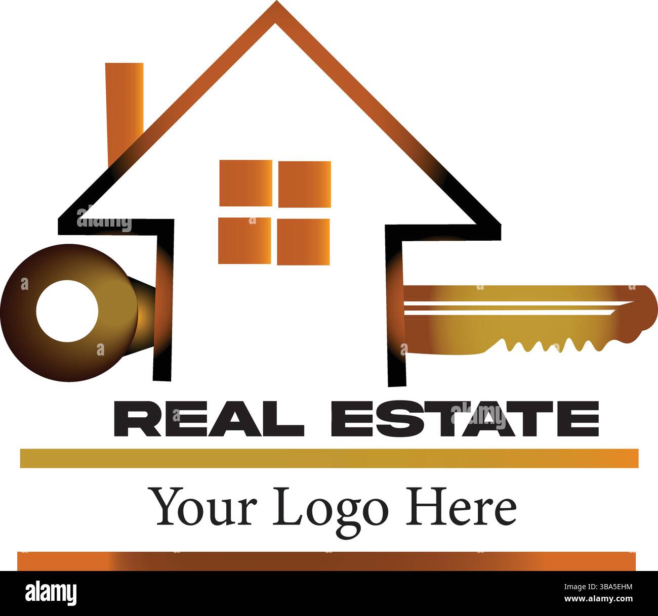 Progettazione di logo immobiliari, immobili e costruzioni – icone di architettura moderna, marchi immobiliari e immobiliari Illustrazione Vettoriale