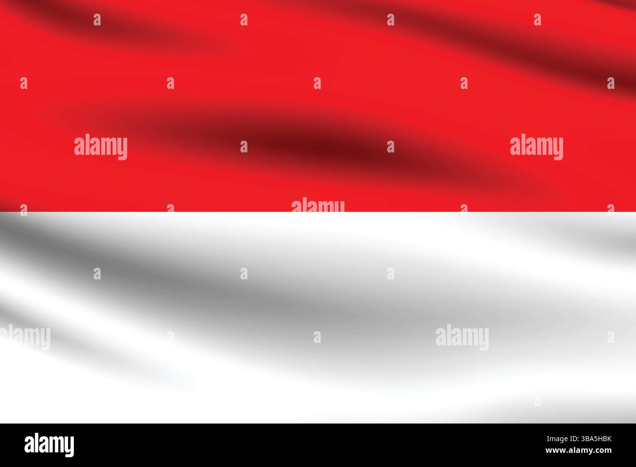 Bandiera dell'Indonesia. Illustrazione vettoriale digitale con proporzioni e colori ufficiali della bandiera dell'Indonesia. Bandiera ondulata. Illustrazione Vettoriale Bandiera dell'Indonesia. Illustrazione vettoriale digitale con proporzioni e colori ufficiali della bandiera dell'Indonesia. Bandiera ondulata. Illustrazione Vettoriale