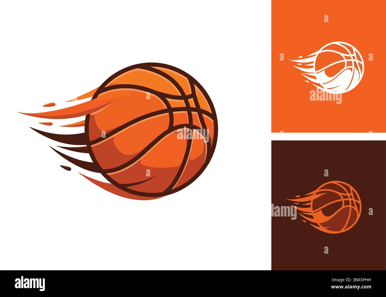Logo Basketball Motion – Branding dinamico per lo sport Illustrazione Vettoriale