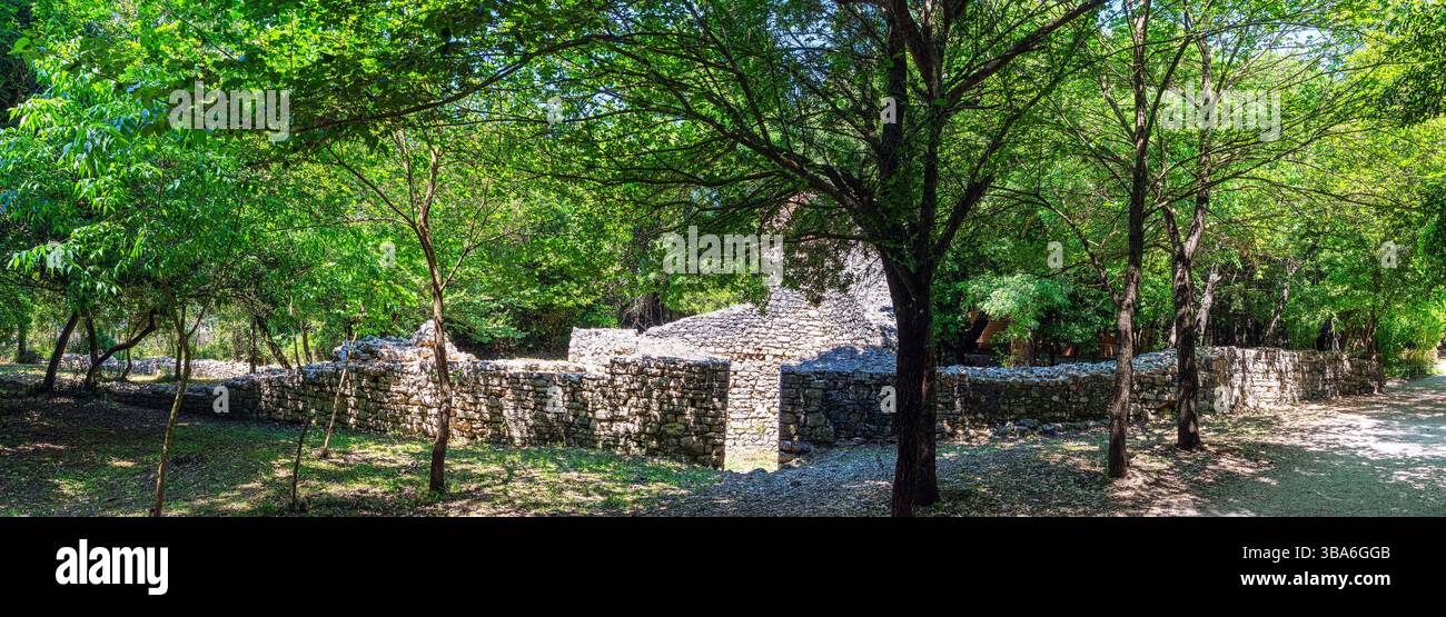 Le rovine dell'antica città greca e poi romana di Butrinto. Foto Stock