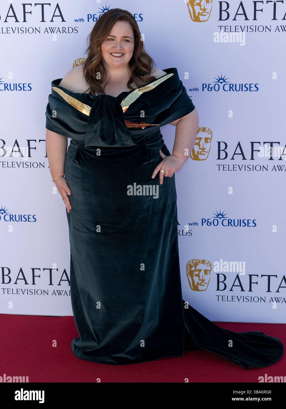 11 maggio 2025, Londra, Inghilterra, Regno Unito - Jessica Gunning partecipa ai BAFTA TV Awards 2025, Royal Festival Hall Foto Stock