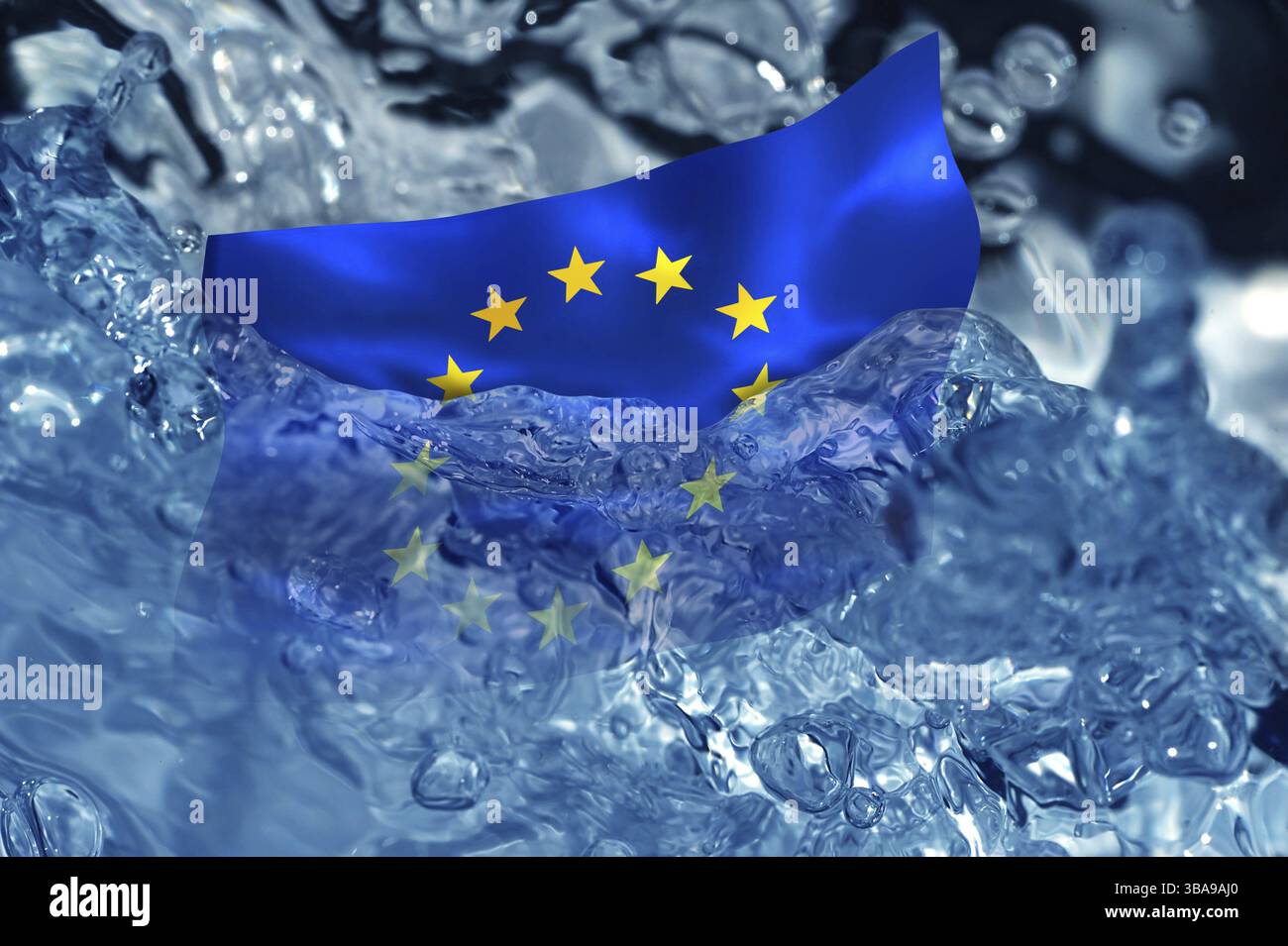 Bandiera europea 2 Foto Stock