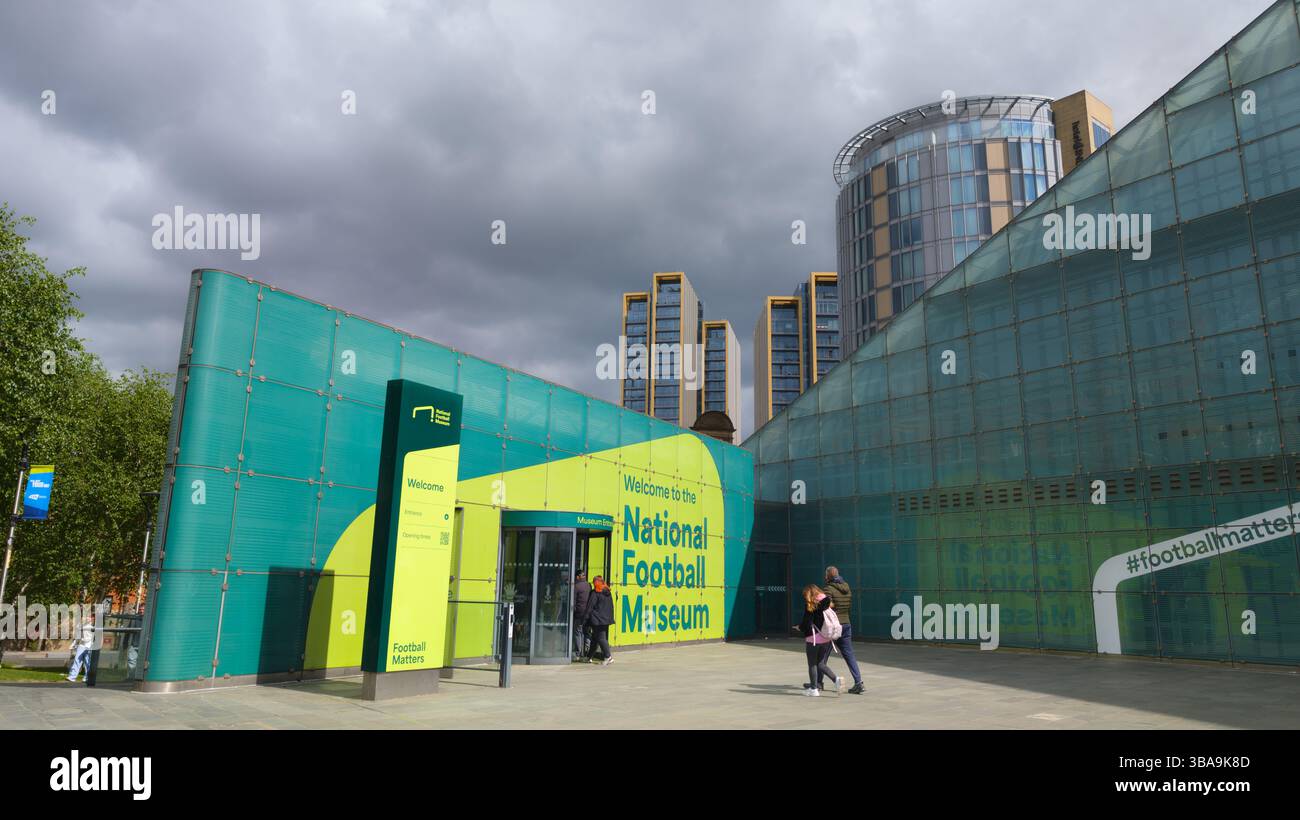 Museo nazionale del calcio Manchester Regno Unito. - Immagine stock catturata con smartphone