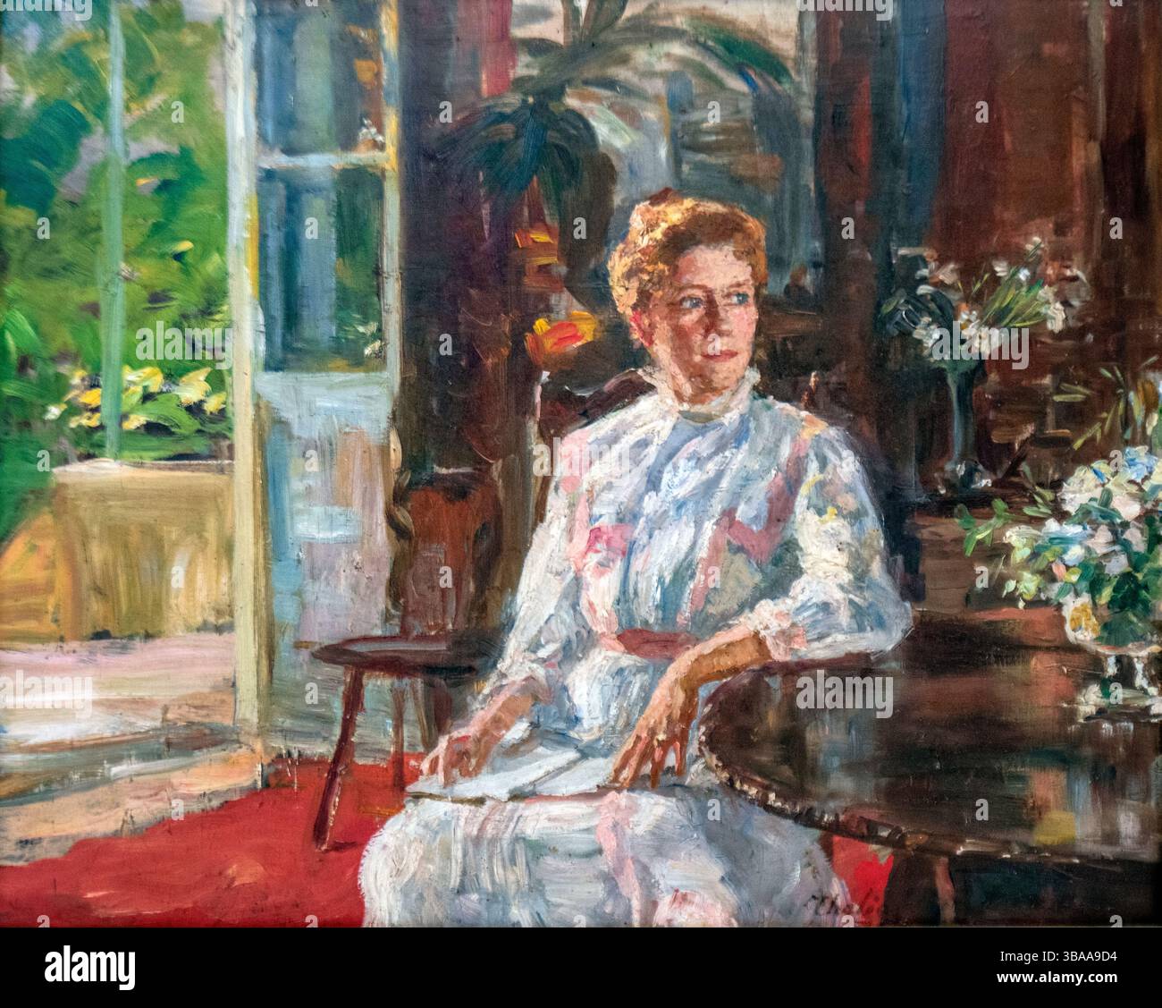 Thaleia Flora Karavia: "Donna tedesca negli interni domestici" (1912) Foto Stock