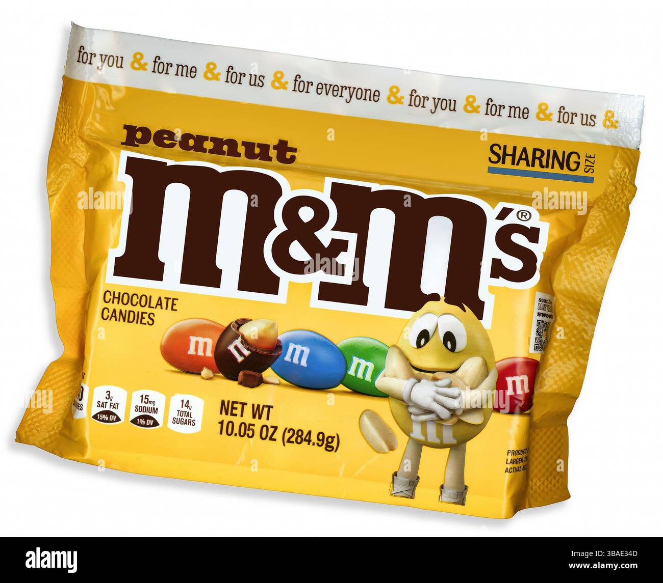 ARACHIDI M&M'S. Descritte come arachidi arrosto ricoperte di delizioso cioccolato e un guscio di caramelle colorate. Le arachidi M&M sono state introdotte nel 1954. Foto Stock