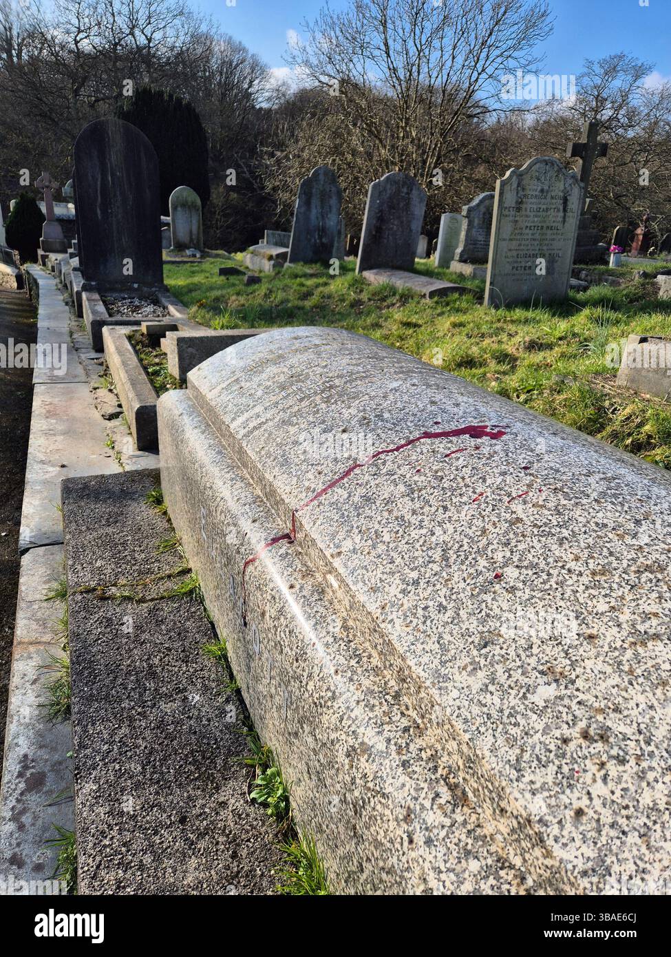 Tomba di Tombstone - Immagine stock catturata con smartphone