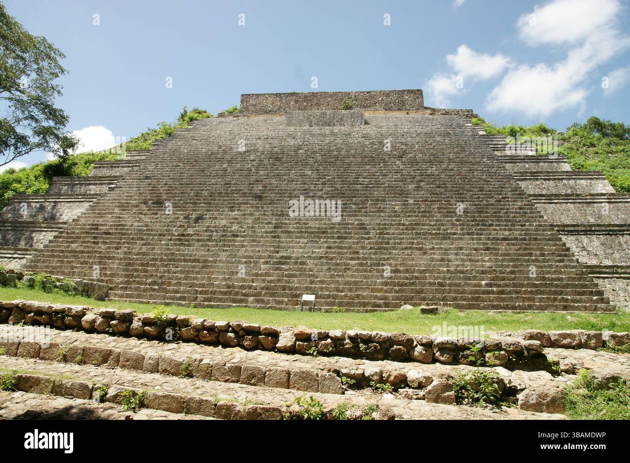 Messico. Uxmal. La grande Piramide. Foto Stock