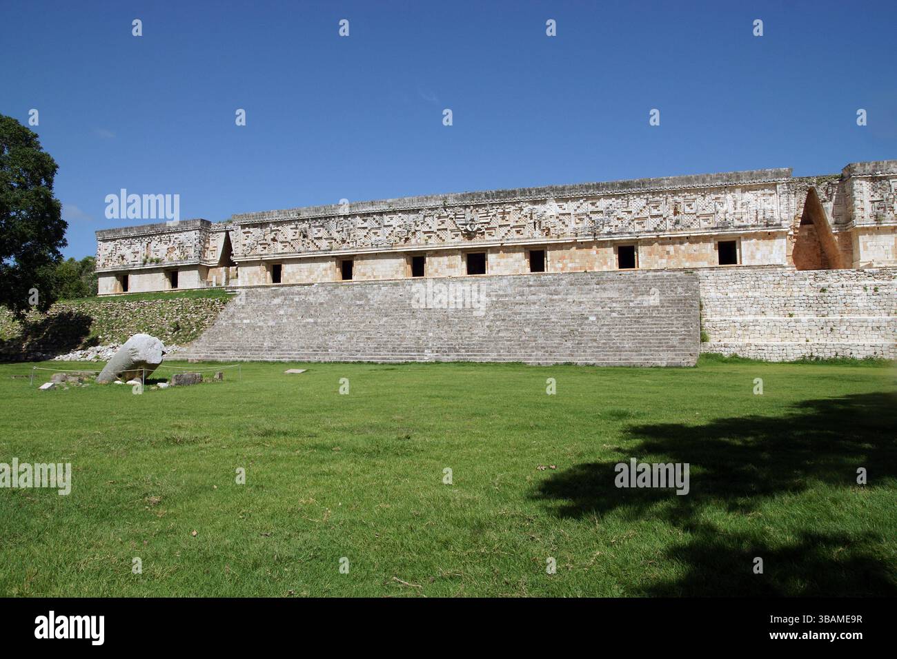 Messico. Yucatan. Uxmal. Il Palazzo del Governatore. Foto Stock