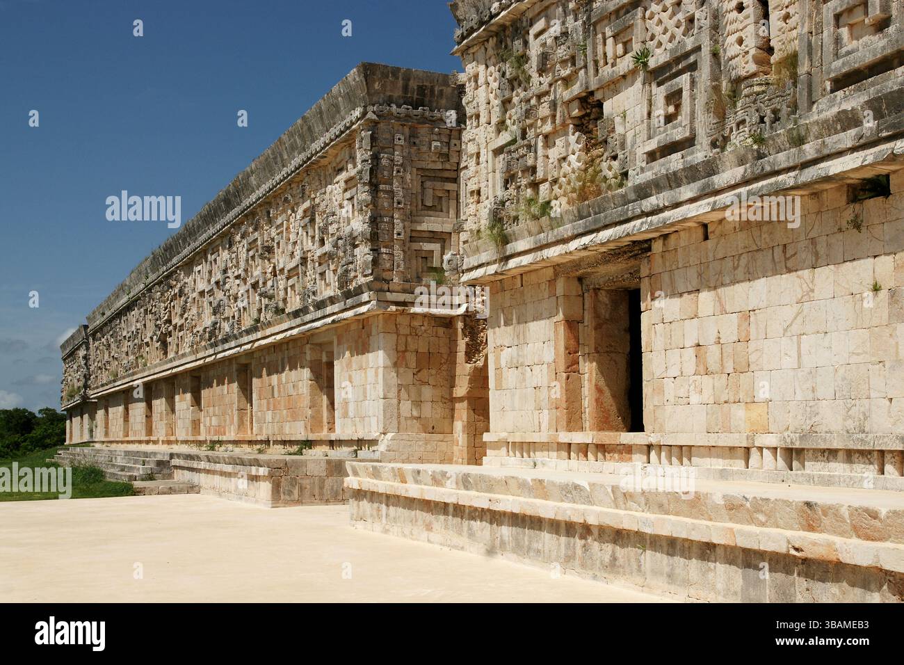 Messico. Yucatan. Uxmal. Il Palazzo del Governatore. Foto Stock